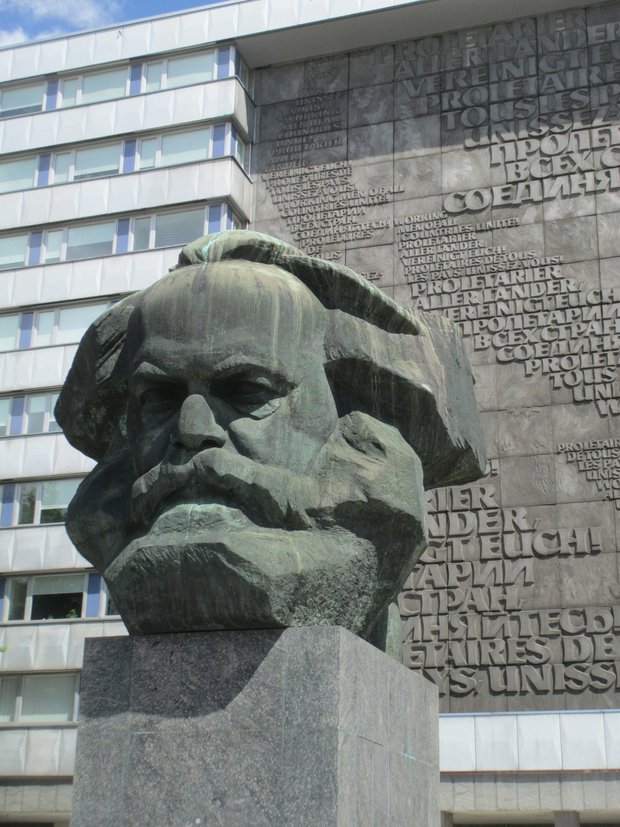 Karl-Marx-Denkmal in Chemnitz, Sachsen, Deutschland